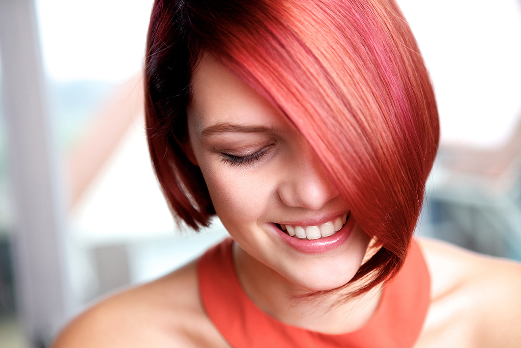 Gefärbte Haare bei kurzen Haaren